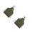2Pcs Green Canvas Apron Labour Suit for Home Baking 6