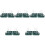 5Pièces Égouttoir Polyvalent Vert En PP Compact 4