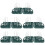 5Pièces Égouttoir Polyvalent Vert En PP Compact 7