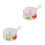 2Pcs Assorted Color Ceramic Milk Containers for Home Use Sauce Bowls 5