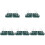 5Pièces Égouttoir Polyvalent Vert En PP Compact 3