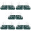 5Pièces Égouttoir Polyvalent Vert En PP Compact 9