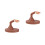 2Sets Moveable Fake Finger Brown ABS Nail Art Practice Manicure Tool 4