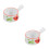 2Pcs Assorted Color Ceramic Milk Containers for Home Use Sauce Bowls 6