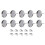 240Pcs Silver Round Cabochon Settings Trays Durable for DIY Earrings 1