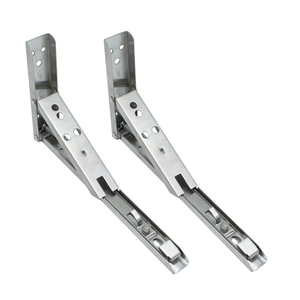 6Pcs Metal Triangle Shelf Brackets Spring Loaded Wall Mounted Supports 3631378321328