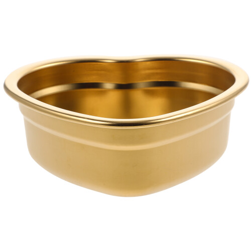 5Stk Herzförmiges Snacktablett Gold Für Restaurant