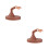 2Sets Moveable Fake Finger Brown ABS Nail Art Practice Manicure Tool 6