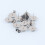 240Pcs Silver Round Cabochon Settings Trays Durable for DIY Earrings 11