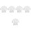 5Pcs Comfortable White Kids Coats Costume Set 5