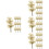 120Pcs Artificial Mini Trees Brown Plastic for Landscape Model Craft 6