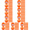 225Pcs Orange Colored Plastic Balls Openable Game Props 9