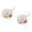 2Pcs Assorted Color Ceramic Milk Containers for Home Use Sauce Bowls 8