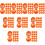 225Pcs Orange Colored Plastic Balls Openable Game Props 7