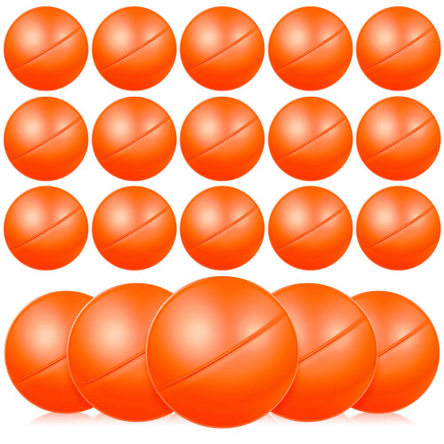 225Pcs Orange Colored Plastic Balls Openable Game Props