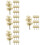 120Pcs Artificial Mini Trees Brown Plastic for Landscape Model Craft 7