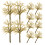 120Pcs Artificial Mini Trees Brown Plastic for Landscape Model Craft 3