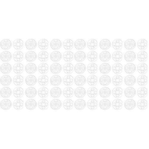 2 Bags Clear Plastic Hidden Snap Buttons Practical Clothing Fasteners 1