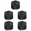 5Sets Outdoor Round Fire Pit Covers Black Waterproof Durable Protector 6