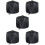 5Sets Outdoor Round Fire Pit Covers Black Waterproof Durable Protector 8
