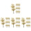 120Pcs Artificial Mini Trees Brown Plastic for Landscape Model Craft 4