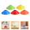 20Pcs Pe Plastic Soccer Practice Cones Assorted Color for Training 9