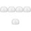 5Pcs White Foam Cake Dummies Multi-Use Lightweight Display Models 4