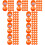 225Pcs Orange Colored Plastic Balls Openable Game Props 10