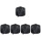 5Sets Outdoor Round Fire Pit Covers Black Waterproof Durable Protector 5