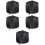 5Sets Outdoor Round Fire Pit Covers Black Waterproof Durable Protector 7