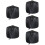5Sets Outdoor Round Fire Pit Covers Black Waterproof Durable Protector 10
