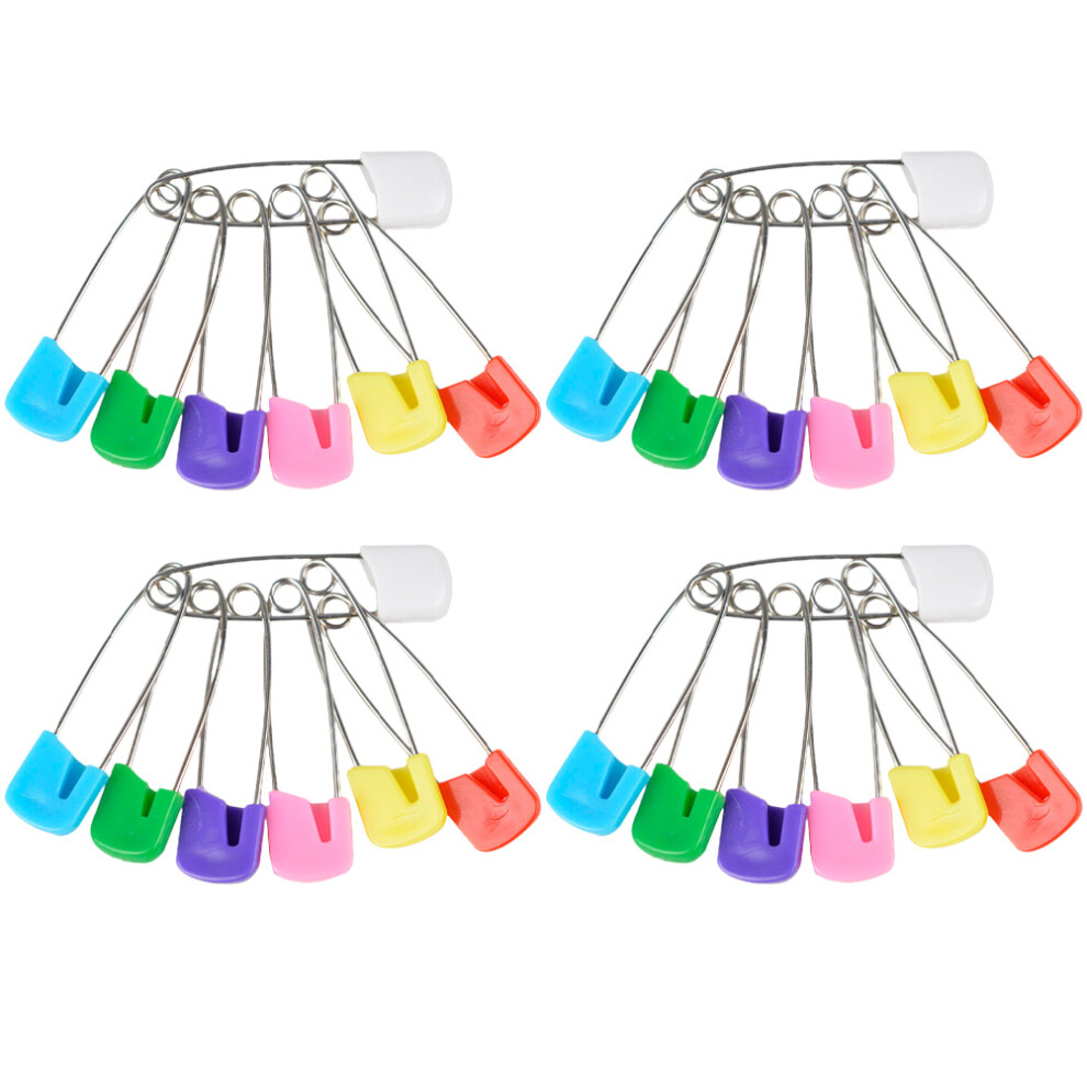 150 Pcs Safety Pins With Plastic Head For Baby Diapers And Clothing Totority