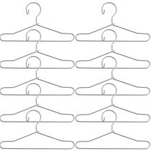 20 Pcs Metal Mini Clothes Hangers For Dolls House