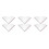 6Pcs Adjustable Bathtub Splash Guard Shower Water Stopper Set 3