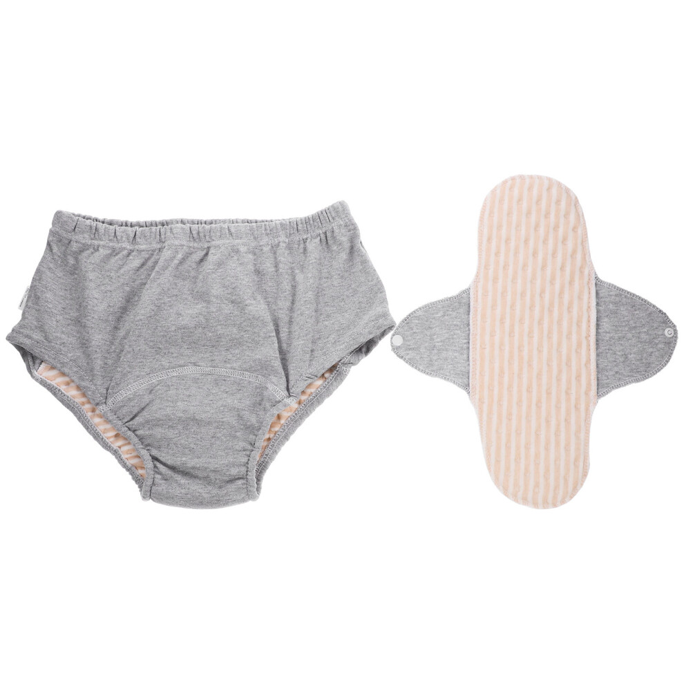 Inoomp 5Pcs Elderly Cotton Diaper Washable Reusable Incontinence Underwear For Adults Comfortable And Leak Design For Home And Nursing Care Use