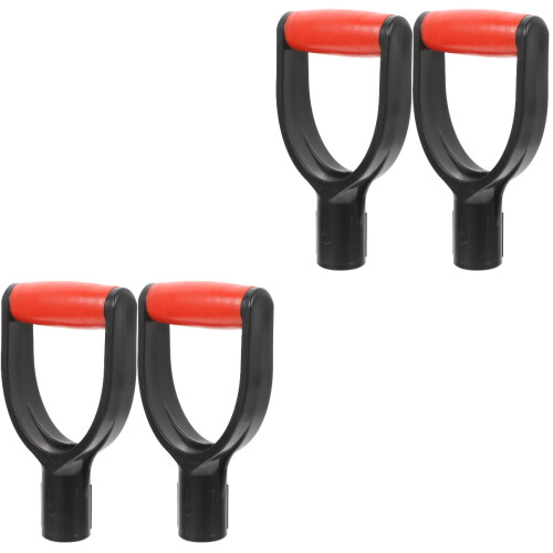 2 Pcs Garden Spade Handle Replacement Plastic Useful D-Shaped Grip 2