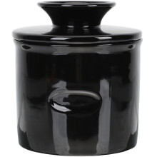 2 Pcs Small Butter Dish With Lid Keeper Container For Counter Ceramic
