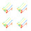 4 Sets Kids Ball Plaything Set Random Color 7