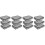12Pcs Grey Non-Woven Fabric Clothes Organizer Underbed Storage Bag 8
