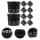 24Pcs Black Mesh Net Pots Plastic Planting Baskets for Hydroponic Use 11