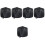 5Sets Outdoor Round Fire Pit Covers Black Waterproof Durable Protector 4