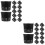 24Pcs Black Mesh Net Pots Plastic Planting Baskets for Hydroponic Use 8