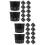 24Pcs Black Mesh Net Pots Plastic Planting Baskets for Hydroponic Use 9