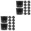 24Pcs Black Mesh Net Pots Plastic Planting Baskets for Hydroponic Use 5