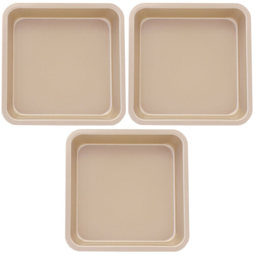 3 Pcs 9 Bakeware Cake Pan Oven Metal Baking Pan 2