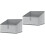 2Pcs Foldable Grey Fabric Storage Boxes for Underwear Socks Organizer 5