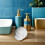 4 Pcs Self Adhesive Holder Removable Shower Wall Bracket Suction Head 4