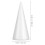 24 Pcs 10cm White Solid DIY Cone Craft Accessories For Home Christmas 2