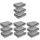 12Pcs Grey Non-Woven Fabric Clothes Organizer Underbed Storage Bag 6