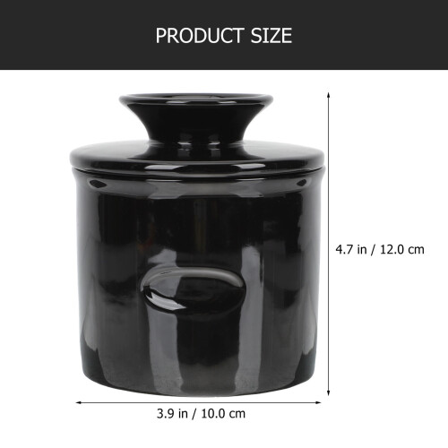 2 Pcs Small Butter Dish With Lid Keeper Container For Counter Ceramic 1